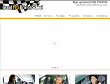 Tablet Screenshot of grandprixdrivingschool.com