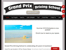 Tablet Screenshot of grandprixdrivingschool.net